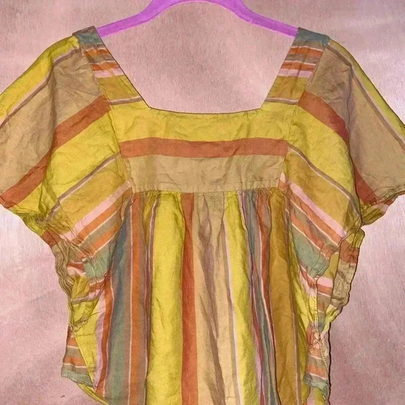 Madewell Striped Butterfly Women’s Top - Picture 3 of 3